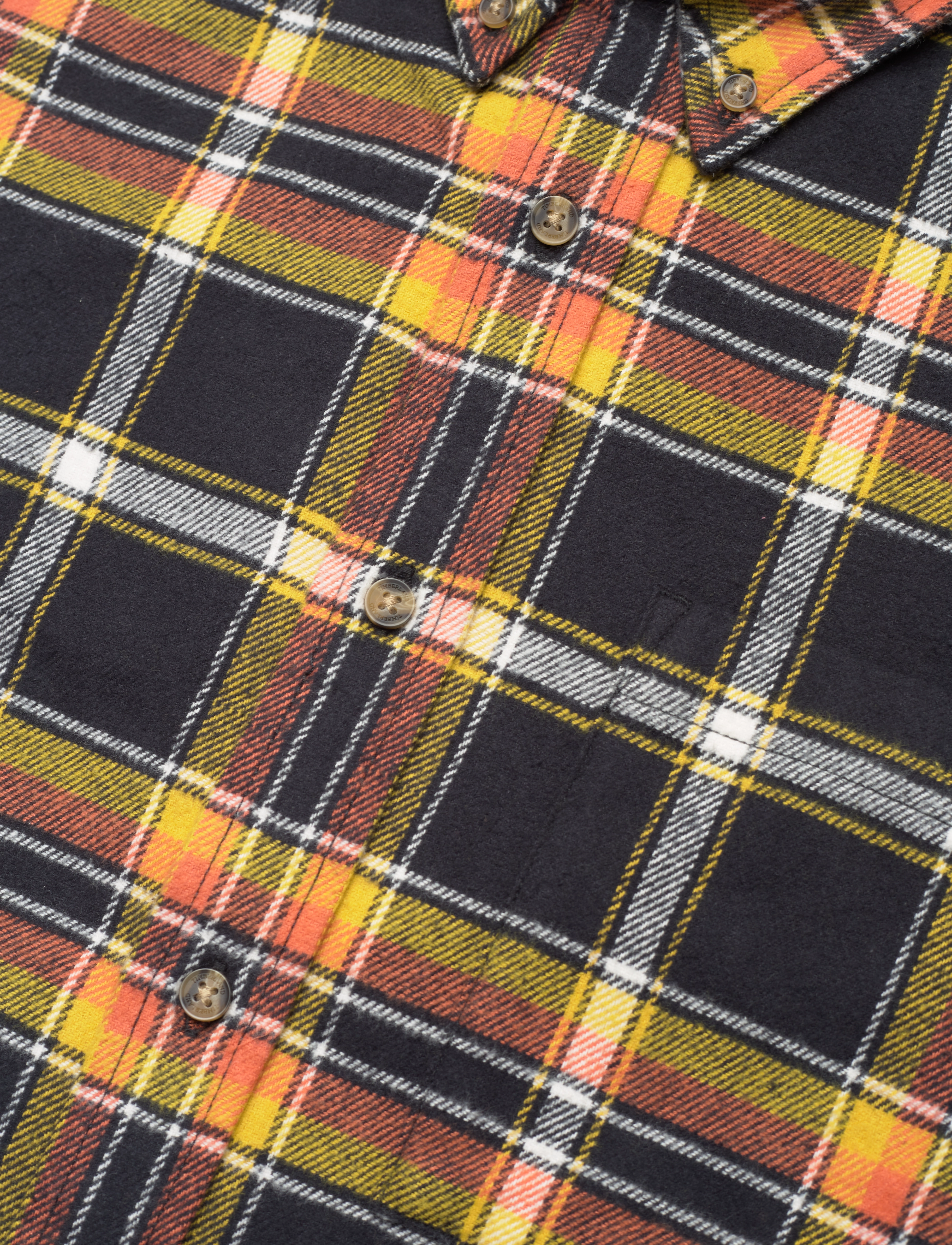 Timberland - LS Heavy flannel Plaid shirt - black yd - 4