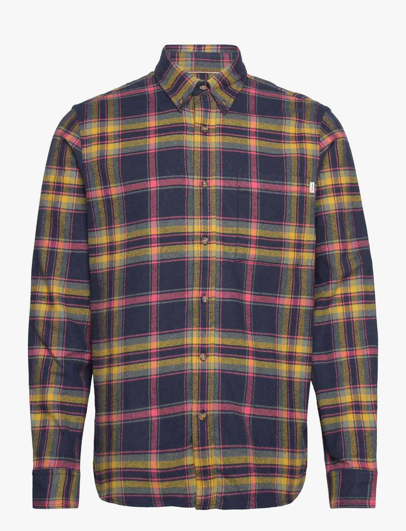 Timberland - LS Heavy flannel Plaid shirt - checkered shirts - dark sapphire yd - 0
