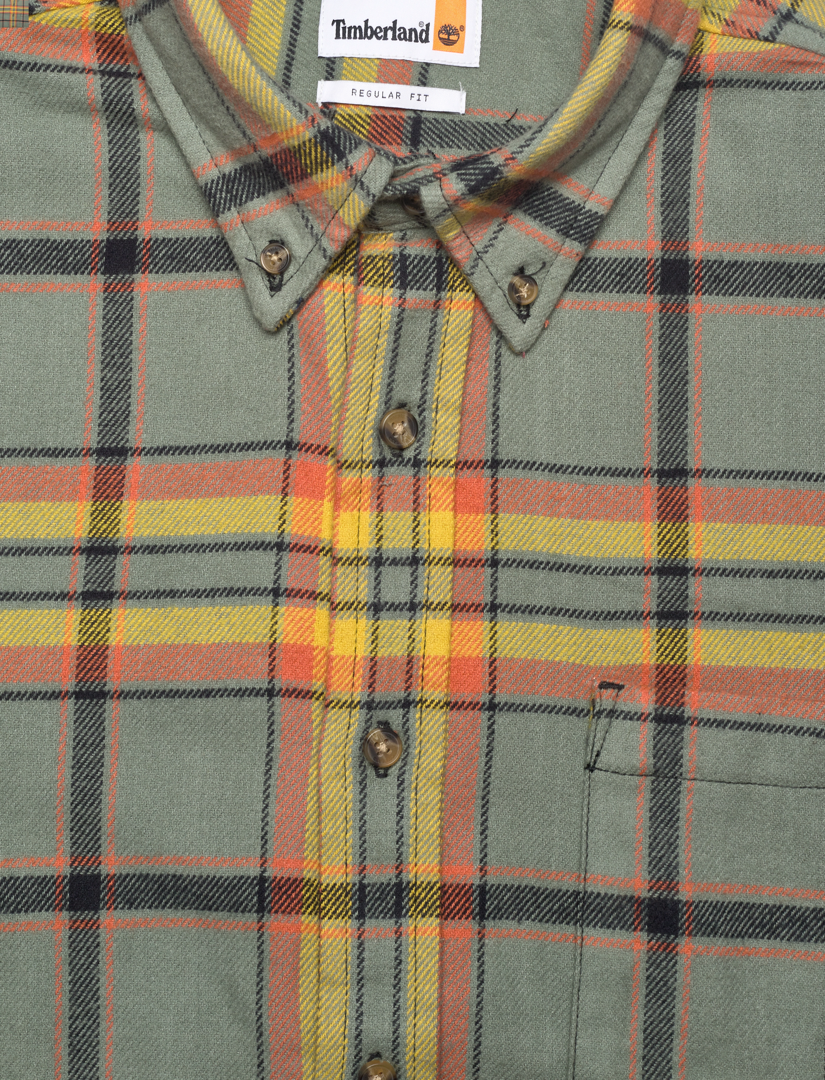 Timberland - Flannel Plaid Shirt - balsam green yd - 4