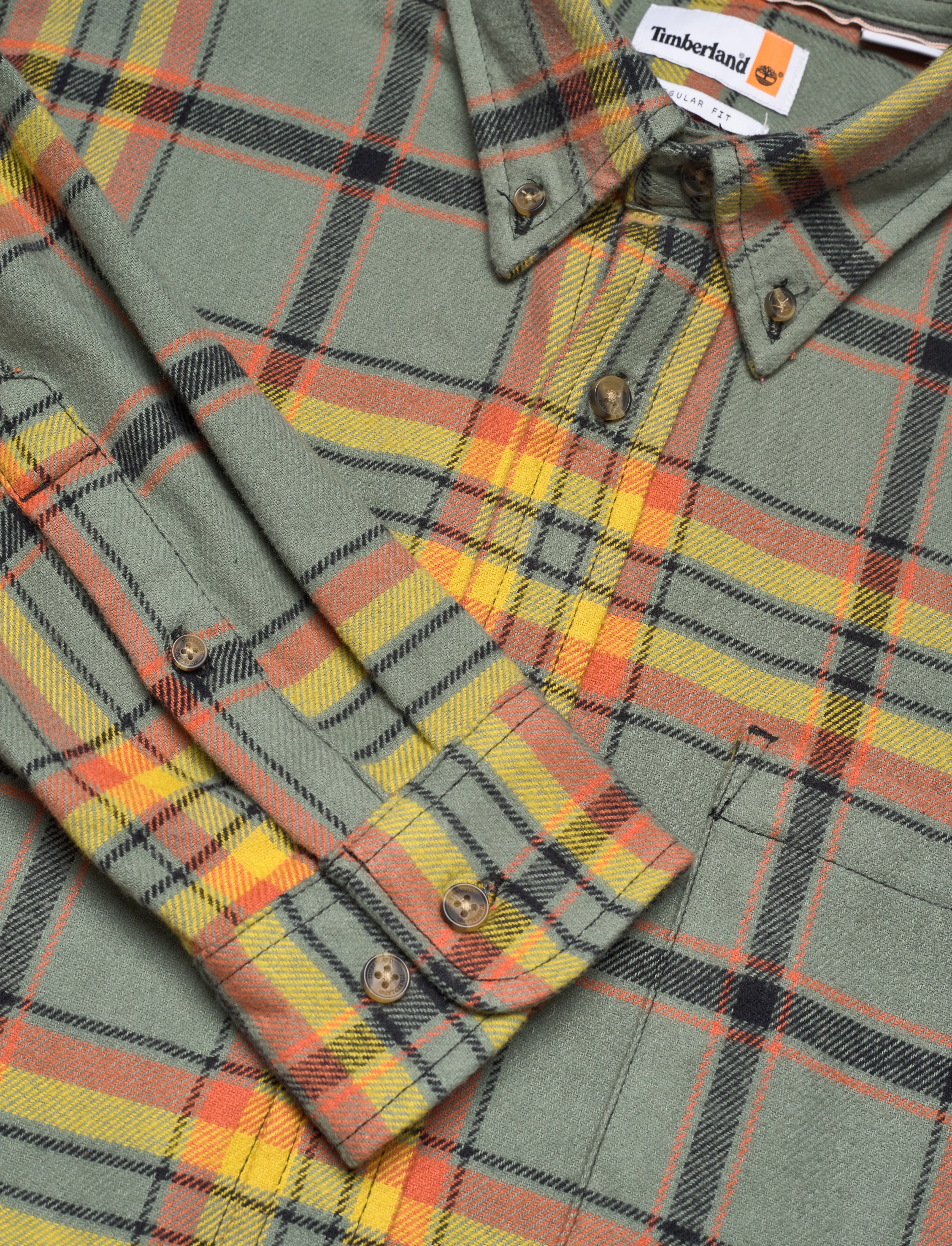 Timberland - Flannel Plaid Shirt - balsam green yd - 5