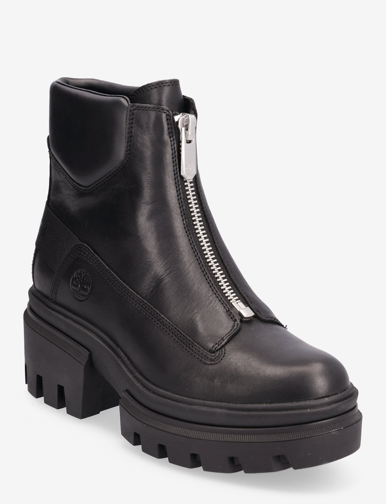 Timberland - Everleigh Boot Front Zip - høj hæl - jet black - 0