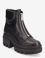Everleigh Boot Front Zip - JET BLACK