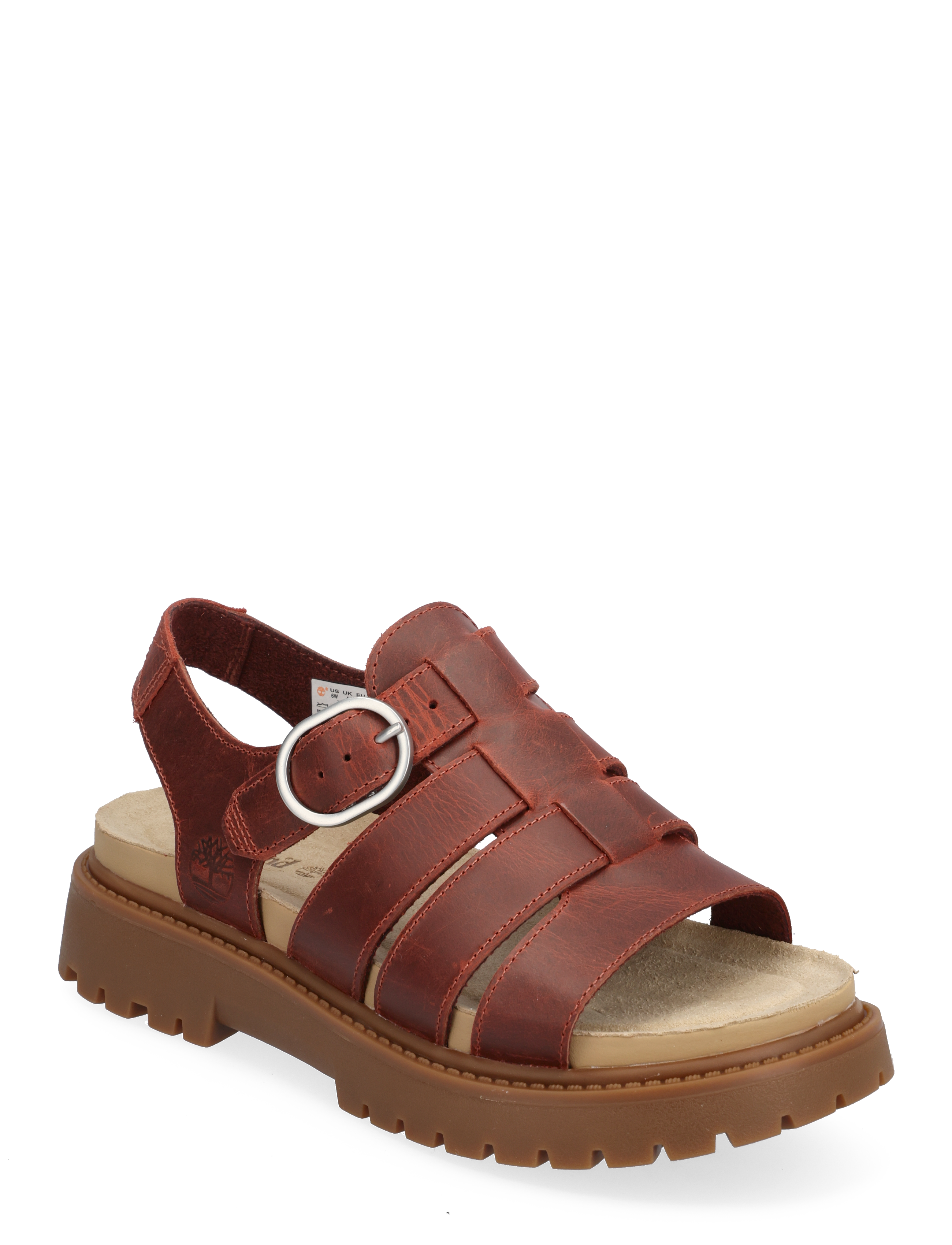 Clairemont Way FISHERMAN SANDAL DARK RED FULL GRAIN - DARK RED
