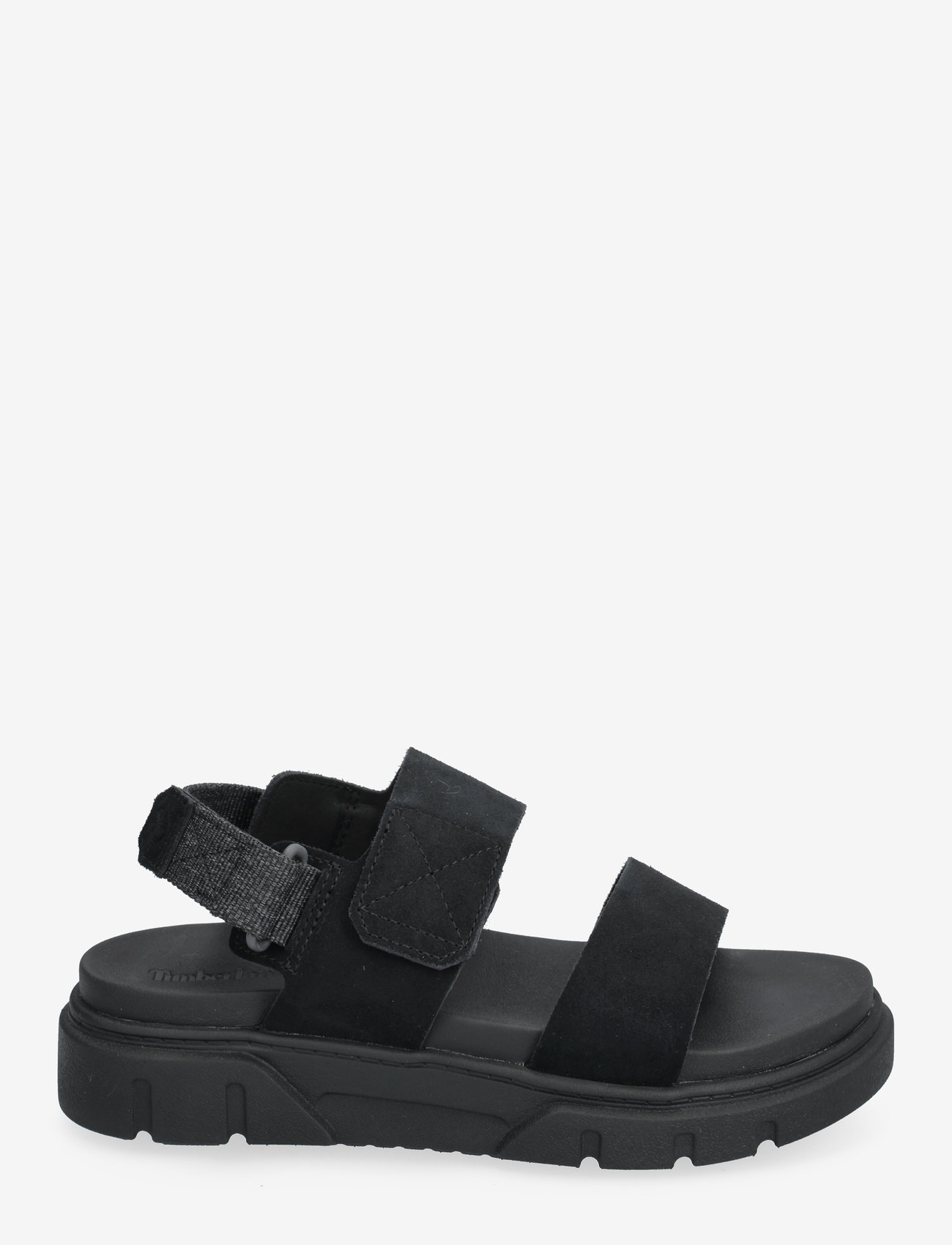 Timberland - BACKSTRAP SANDAL - platta sandaler - blk suede - 1