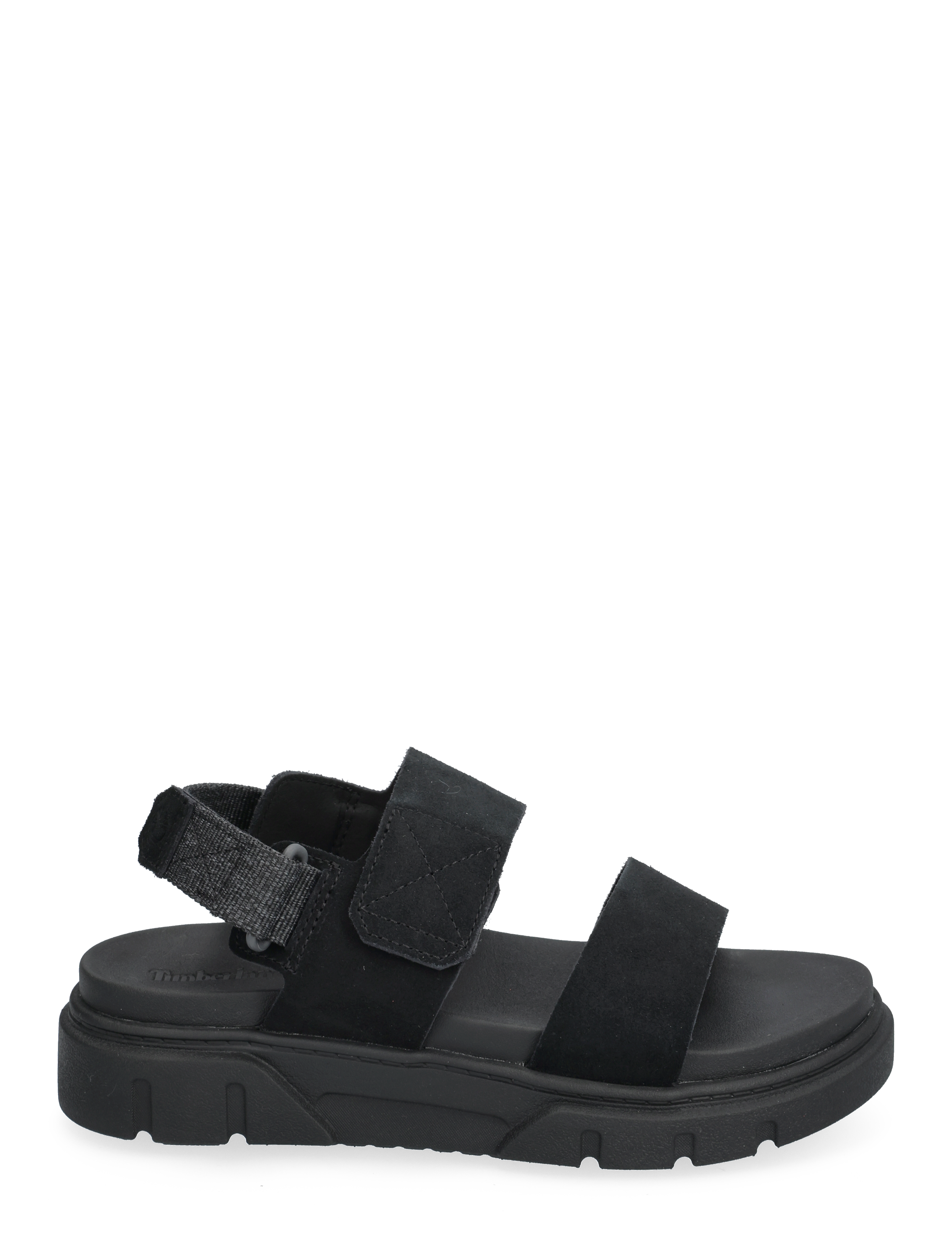 Timberland - BACKSTRAP SANDAL - platte sandalen - blk suede - 1