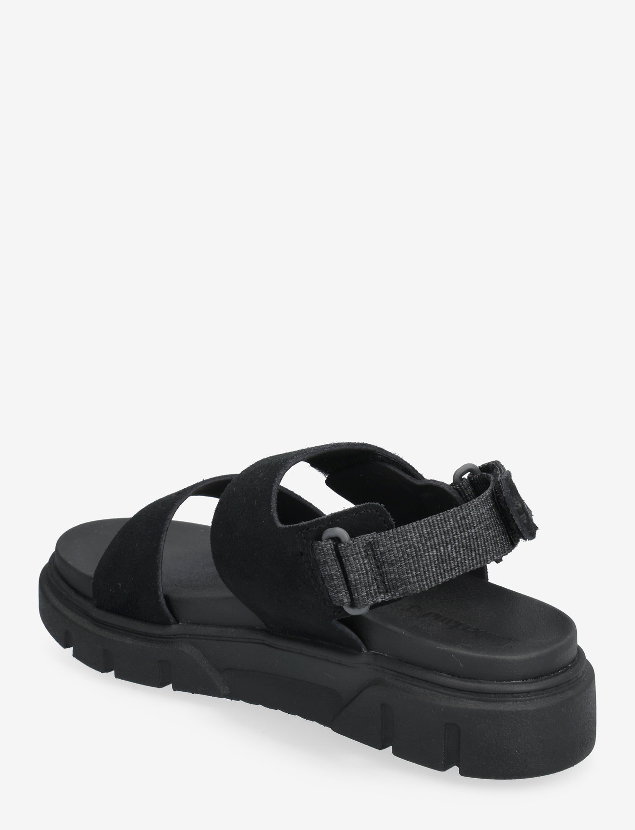 Timberland - BACKSTRAP SANDAL - platta sandaler - blk suede - 2
