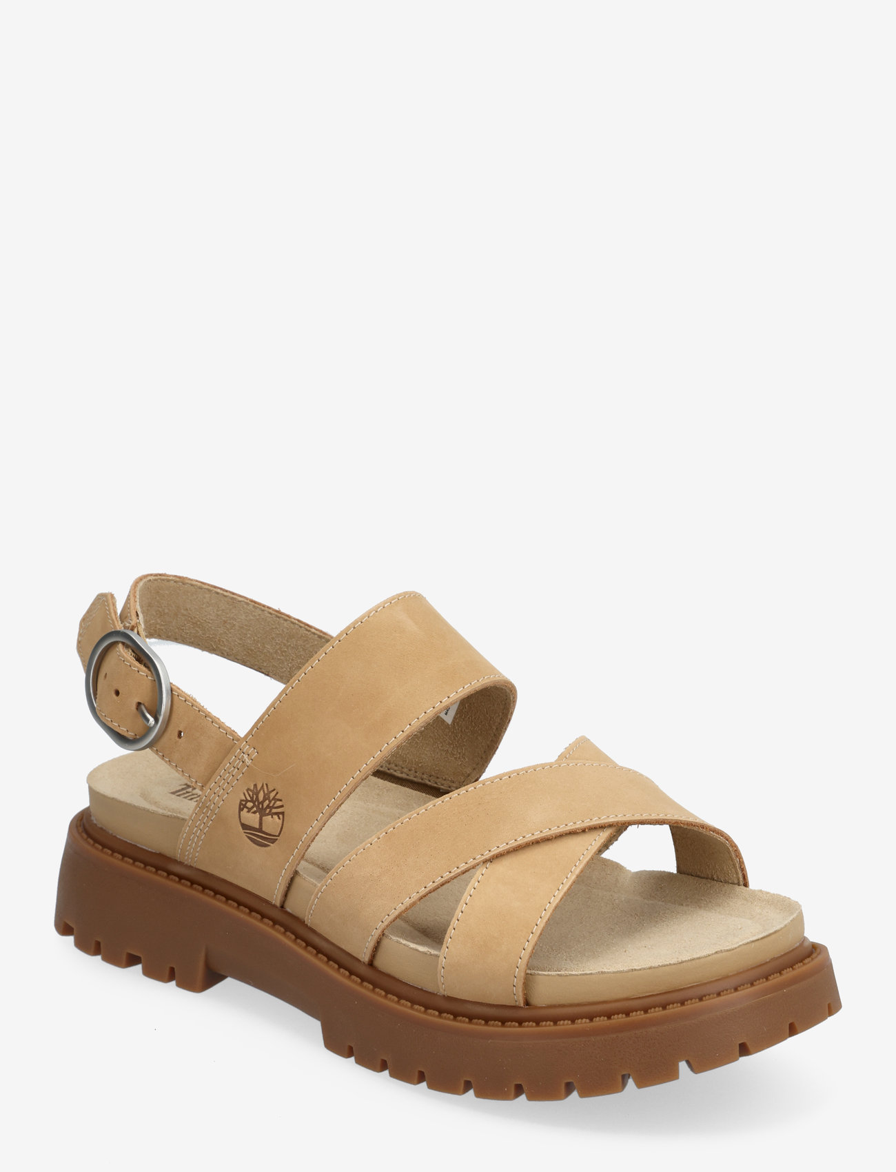 Timberland - Clairemont Way BACKSTRAP SANDAL MEDIUM BEIGE NUBUCK - gladiator sandals - medium beige - 0