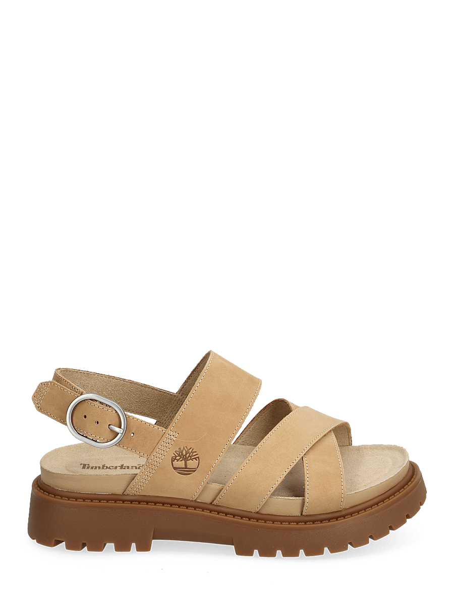 Timberland - Clairemont Way BACKSTRAP SANDAL MEDIUM BEIGE NUBUCK - gladiator-sandalen - medium beige - 1