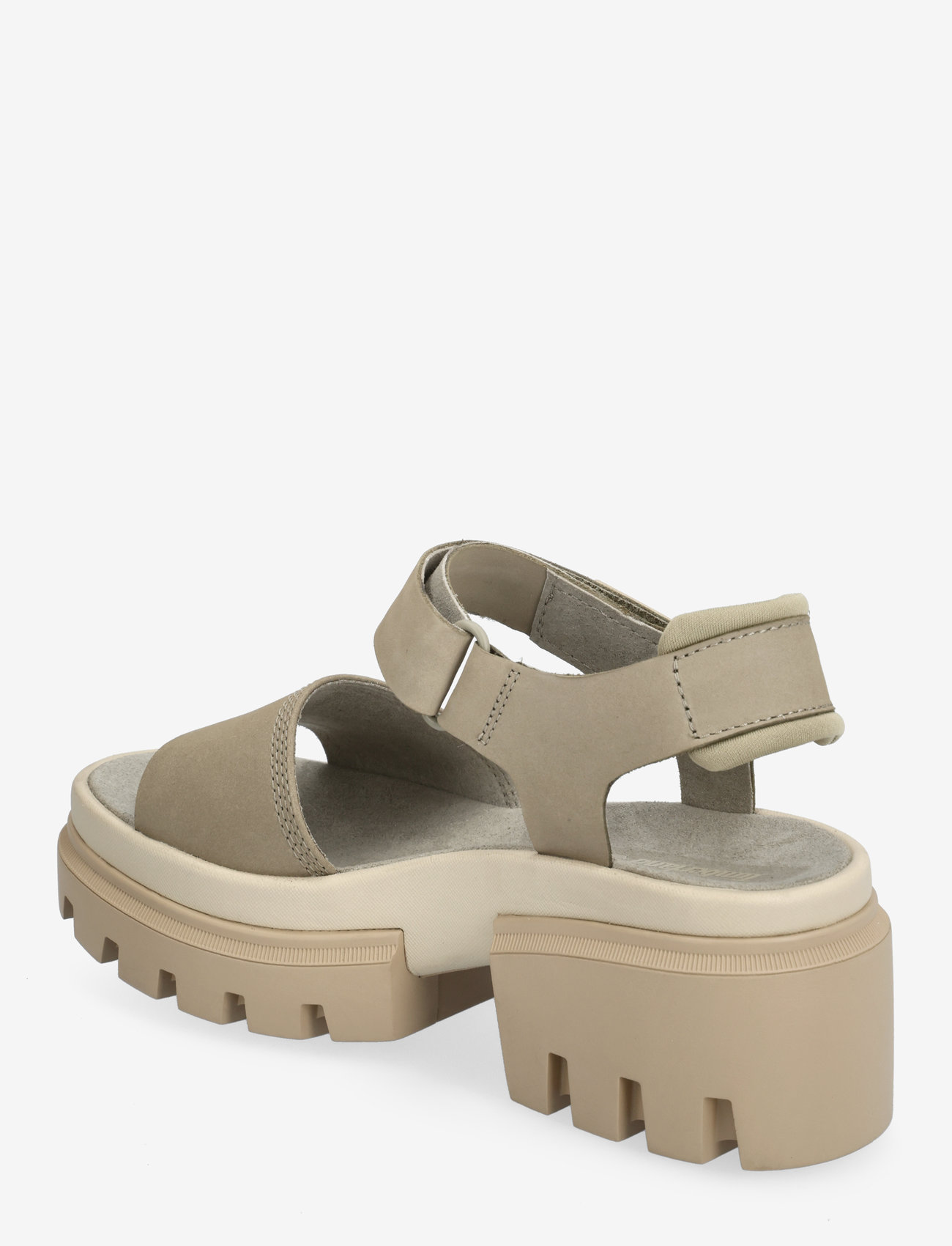 Timberland - Everleigh BACKSTRAP SANDAL LIGHT TAUPE NUBUCK - platvorm sandaalid - light taupe nubuck - 2
