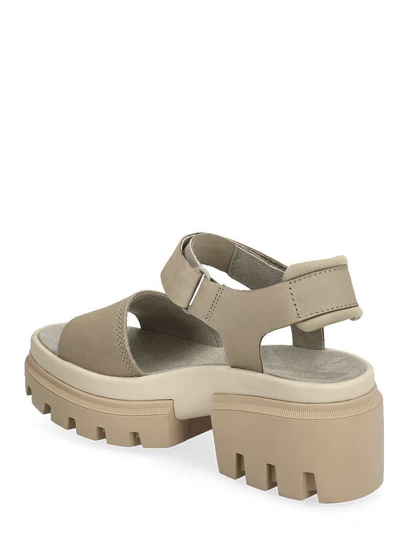 Timberland - Everleigh BACKSTRAP SANDAL LIGHT TAUPE NUBUCK - plateau-sandalen - light taupe nubuck - 2