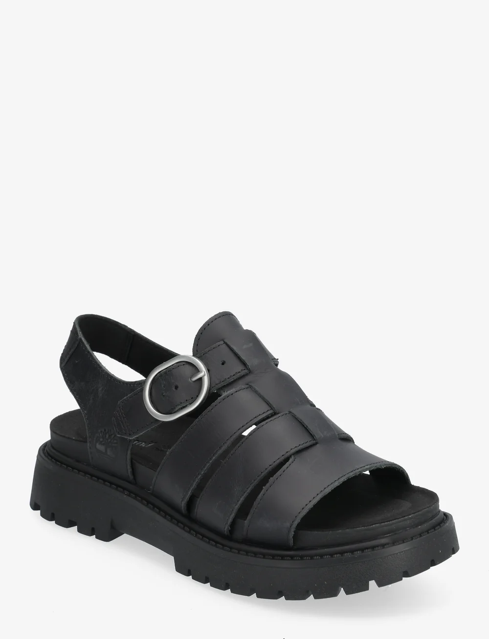 Timberland - FISHERMAN SANDAL - platta sandaler - blk full grain - 0