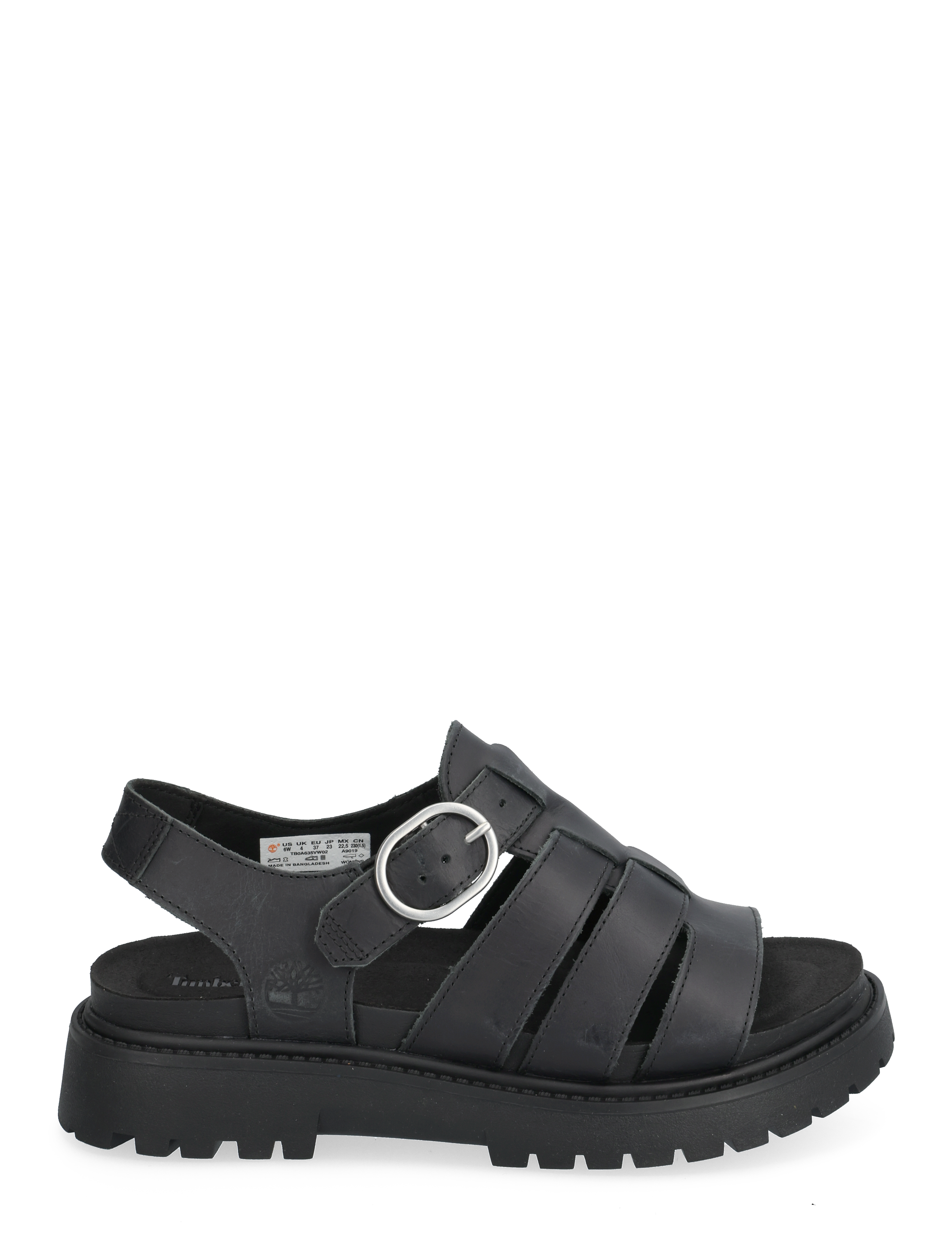 Timberland - FISHERMAN SANDAL - flache sandalen - blk full grain - 1