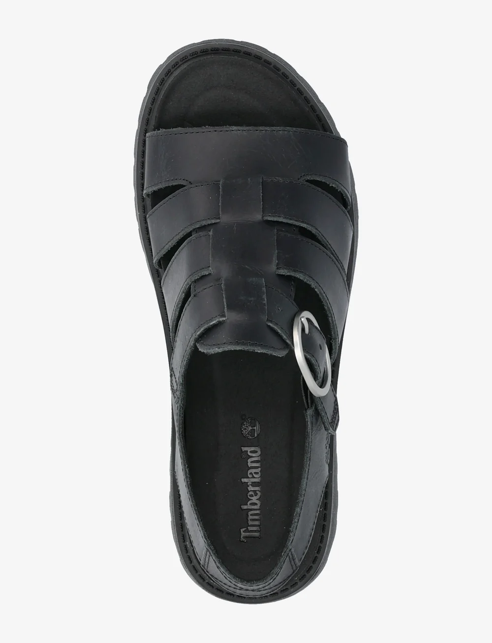 Timberland - FISHERMAN SANDAL - platta sandaler - blk full grain - 3