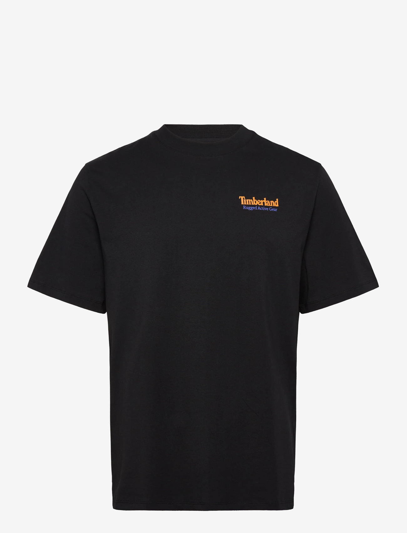 Timberland - Rugged Active Gear Back Graphic Tee - kortærmede t-shirts - black-dk wb - 0