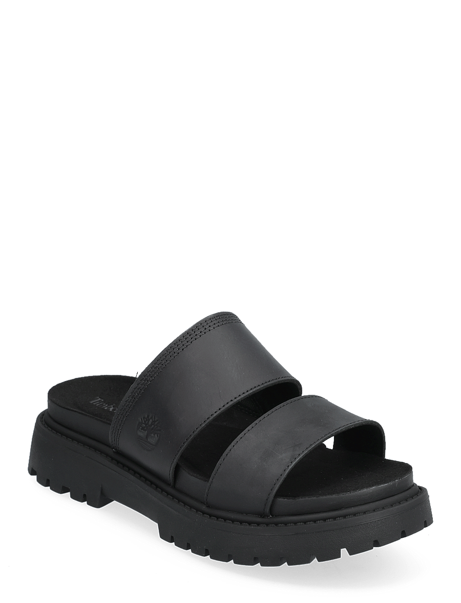Timberland - Clairemont Way SLIDE SANDAL BLACK FULL GRAIN - black full grain - 0