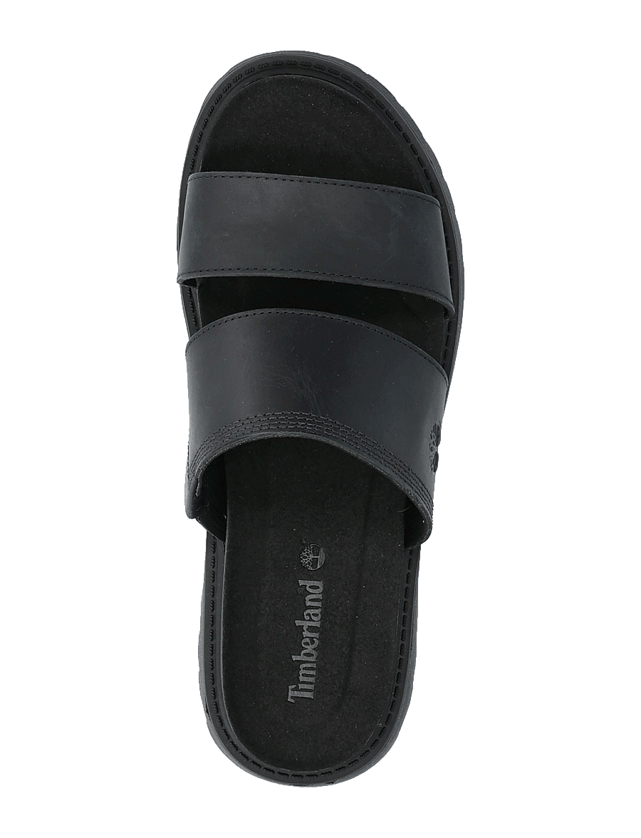 Timberland - Clairemont Way SLIDE SANDAL BLACK FULL GRAIN - black full grain - 3