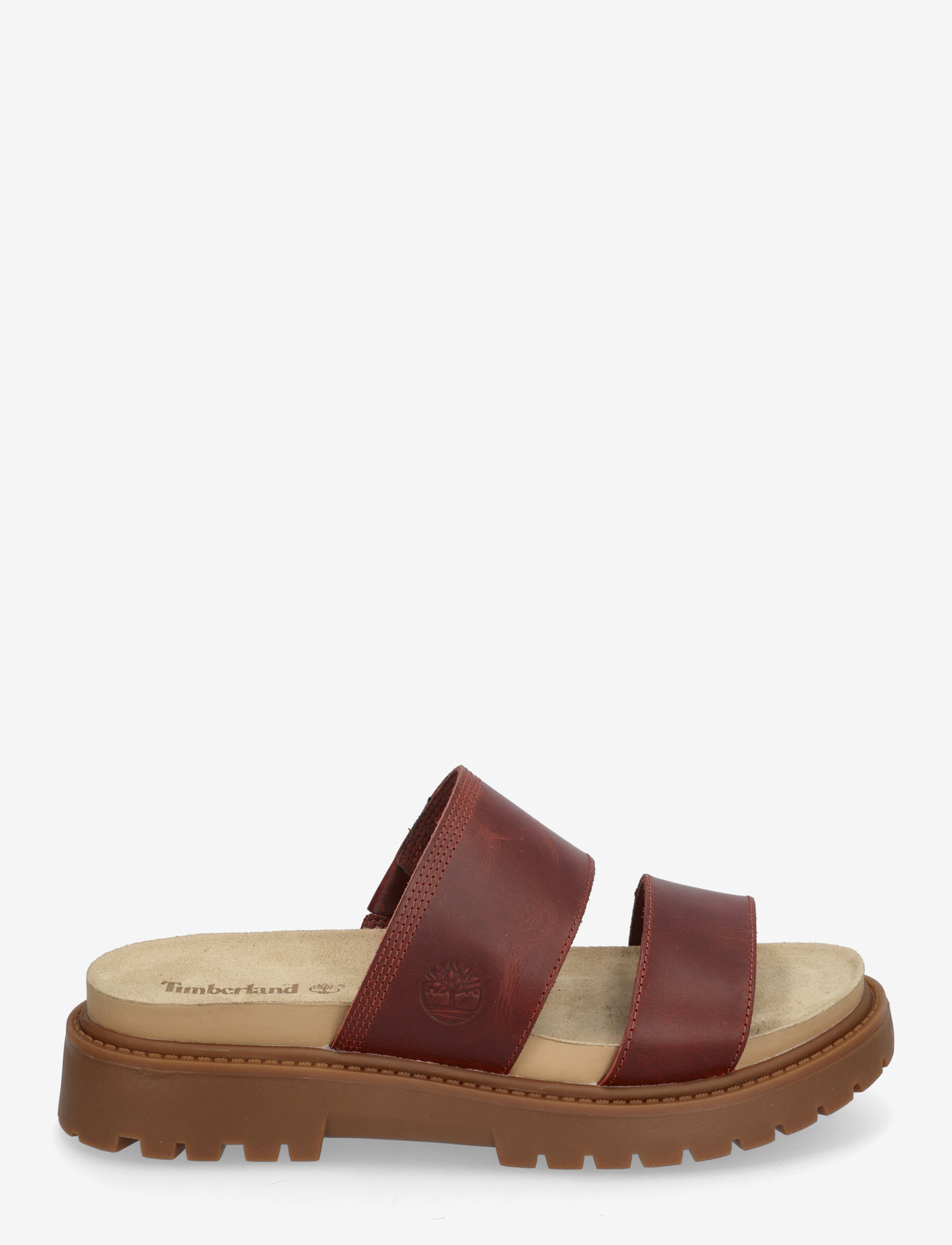 Timberland - SLIDE SANDAL - flade sandaler - dk red f grain - 1