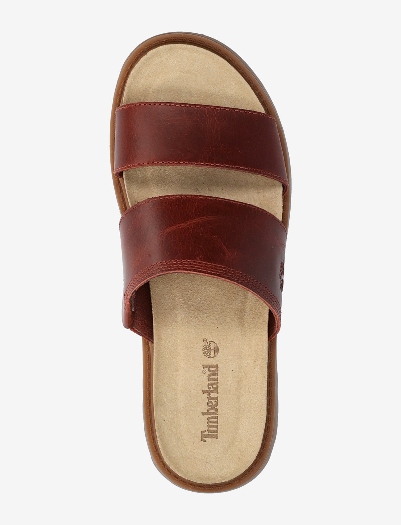 Timberland - SLIDE SANDAL - flade sandaler - dk red f grain - 3