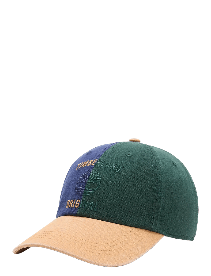 Timberland - Split Logo Canvas Baseball Cap - kappen - wheat - 0