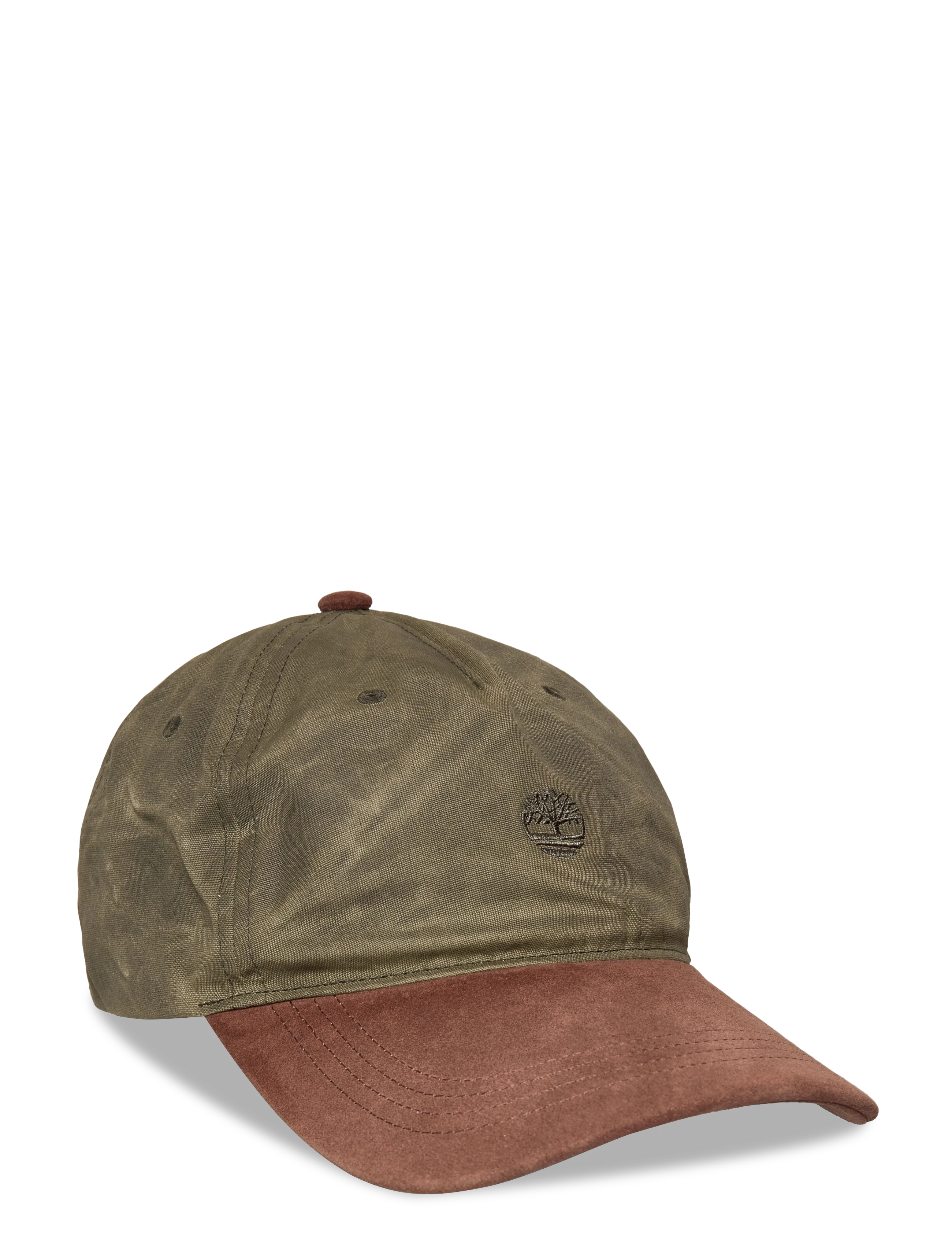 Timberland Waxed Canvas Baseball Cap LEAF GREEN - Aksessuaarid - DARK GREEN / khaki/green