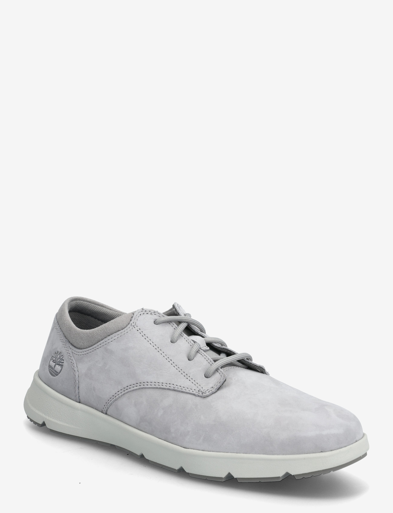 Timberland - PARKER STREET LOW LACE UP SNEAKER LIGHT GREY NUBUCK - madala säärega tossud - light grey - 0