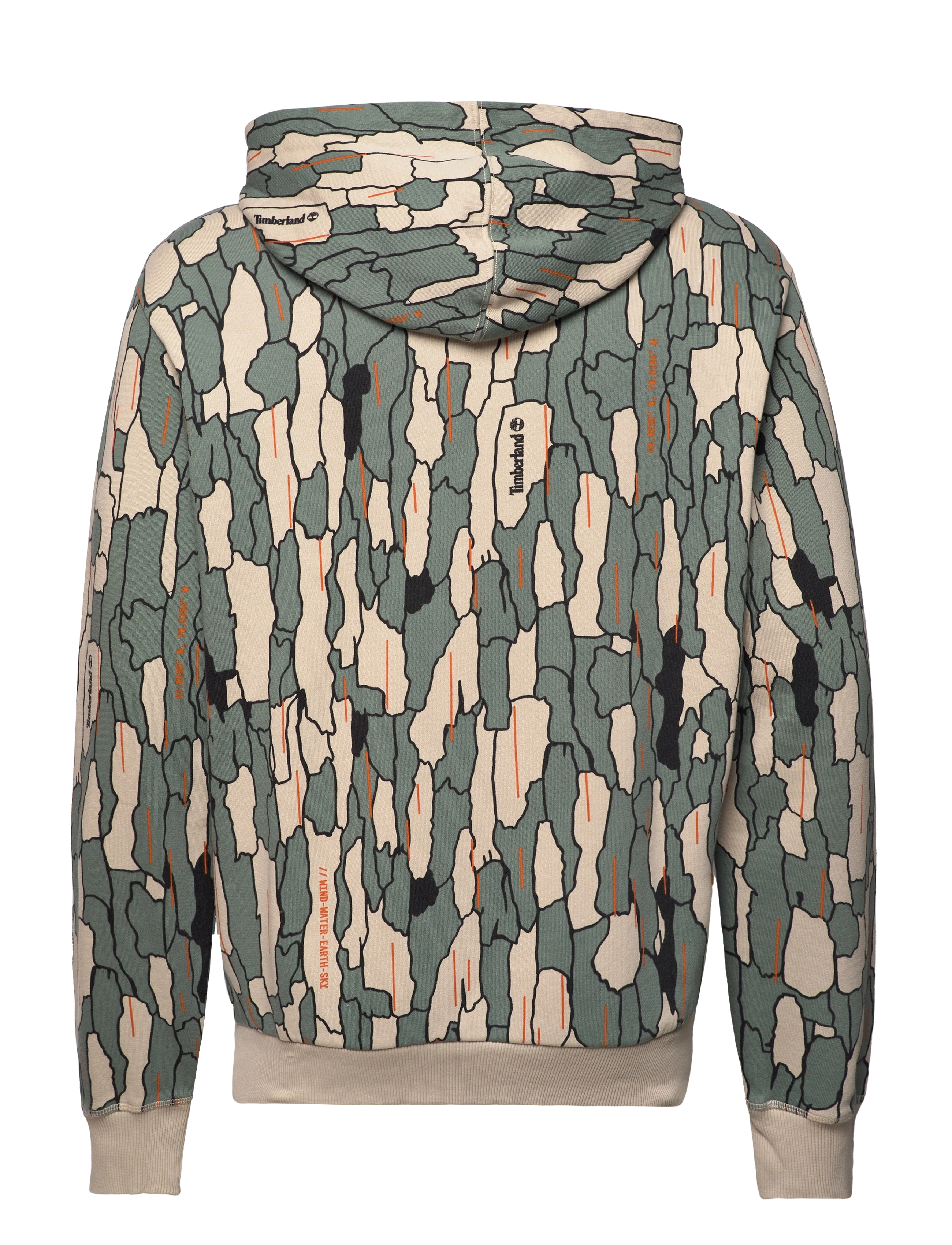 Timberland - Camo Hoodie (Regular BB) - camo tree bark print - 1