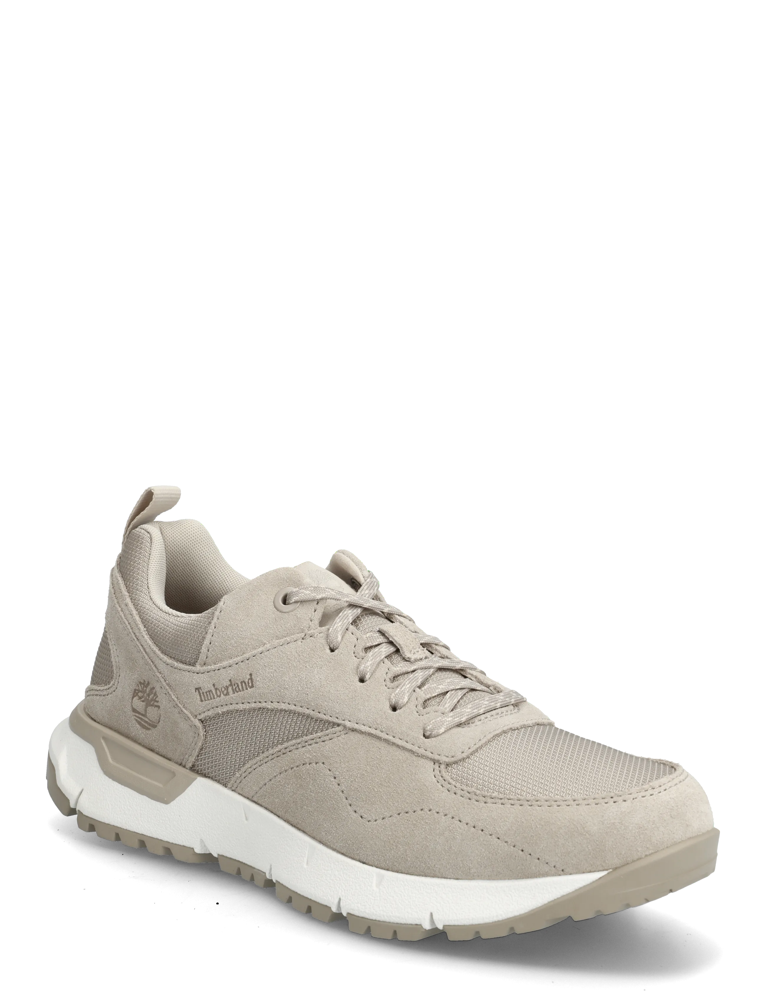Timberland Voyager Park LOW LACE UP SNEAKER LIGHT TAUPE MESH - Skor - LIGHT TAUPE / white