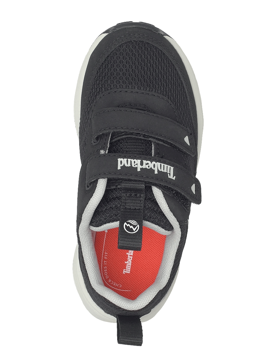 Timberland - LOW HOOK & LOOP SNEAKER - matka- ja kõndimisjalatsid - black - 3