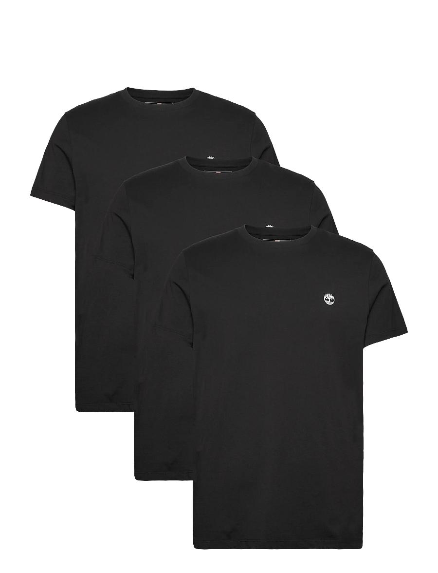 Timberland - DUNSTAN RIVER 3xPack Tee BLACK - t-shirts im multipack - black - 0