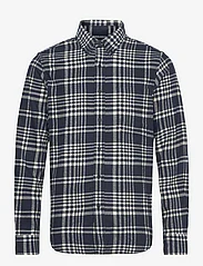 Timberland - LS Heavy Flannel Check - checkered shirts - drk sapphire yd - 0