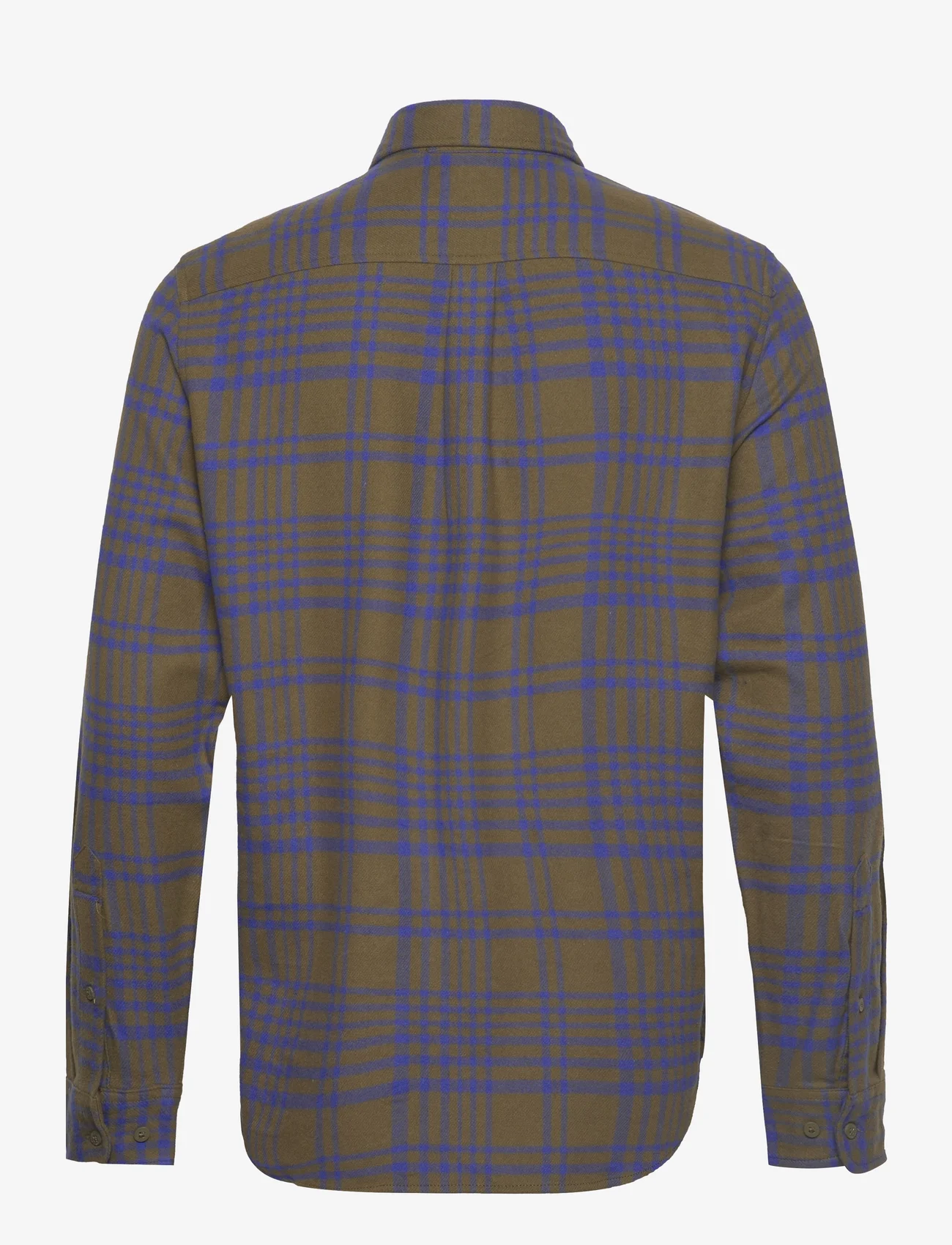 Timberland - LS Heavy Flannel Check - ternede skjorter - dark olive yd - 1