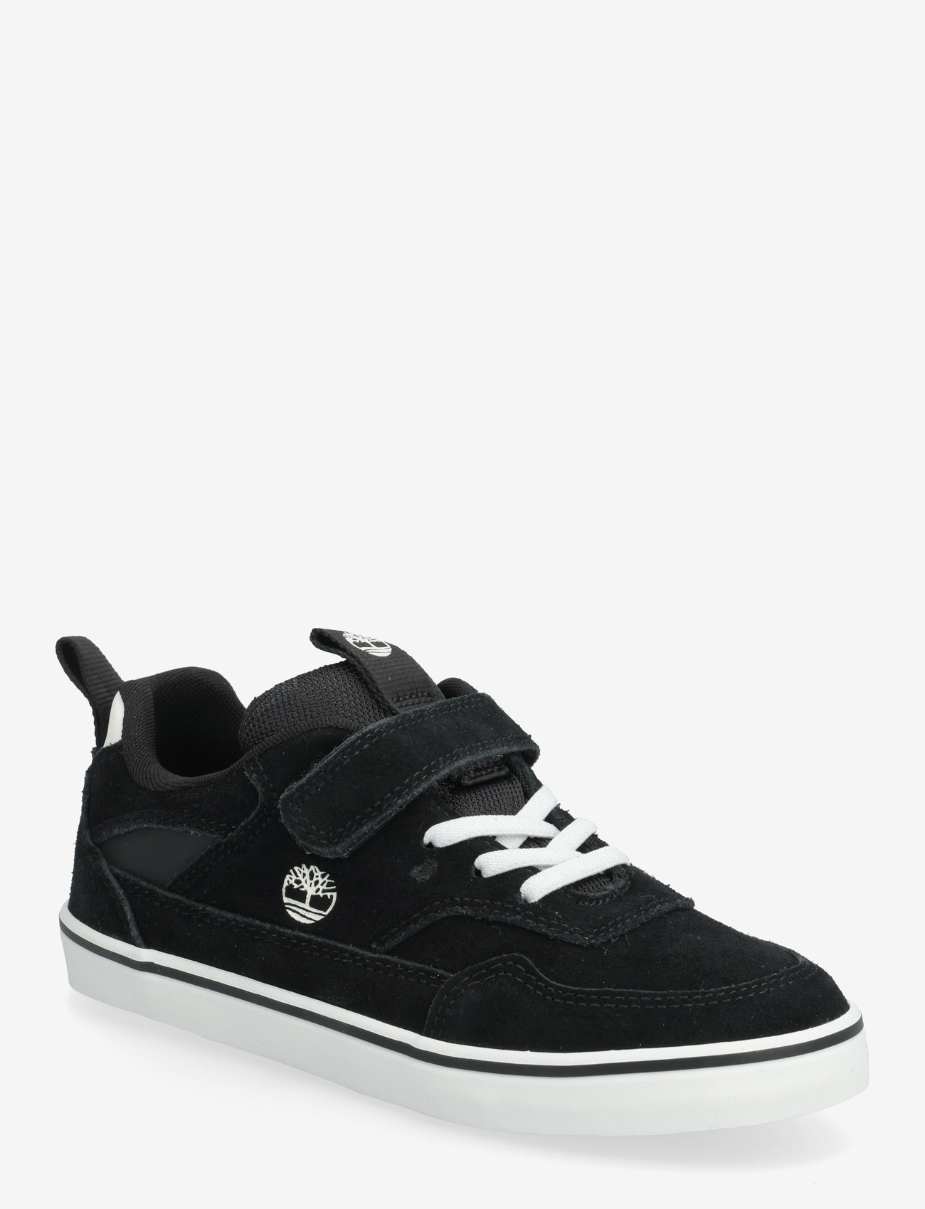 Timberland - STONE JUMP LOW HOOK & LOOP SNEAKER BLACK SUEDE - niedriger schnitt - black - 0