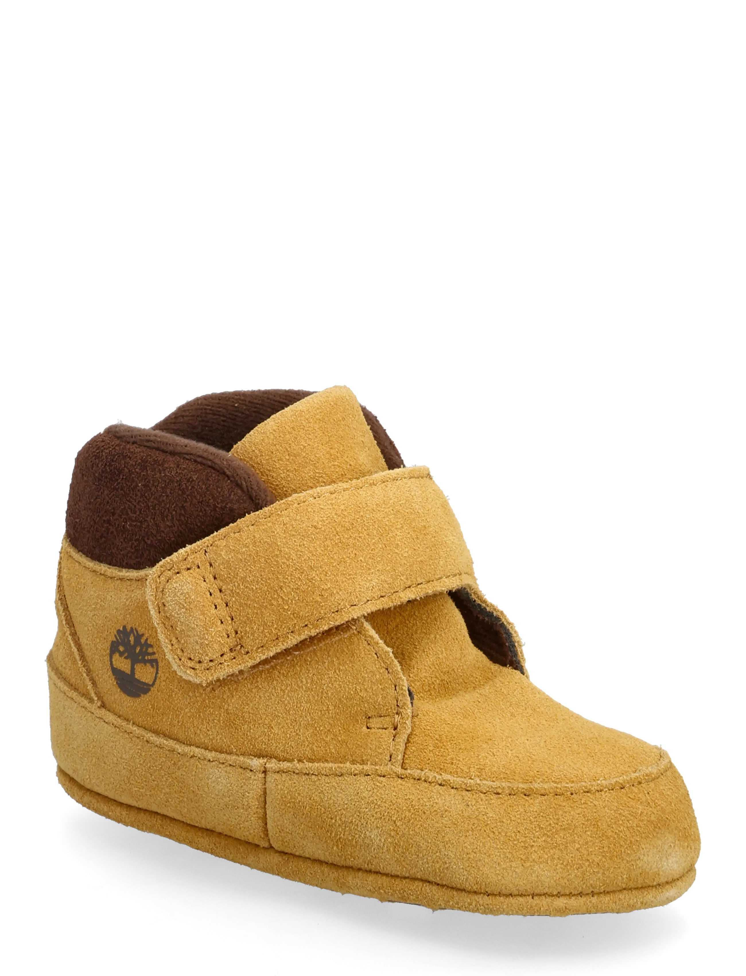 Timberland CRIB BOOTIE MID HOOK & LOOP BOOT WHEAT SUEDE - Bērnu zābaciņi - WHEAT / brown