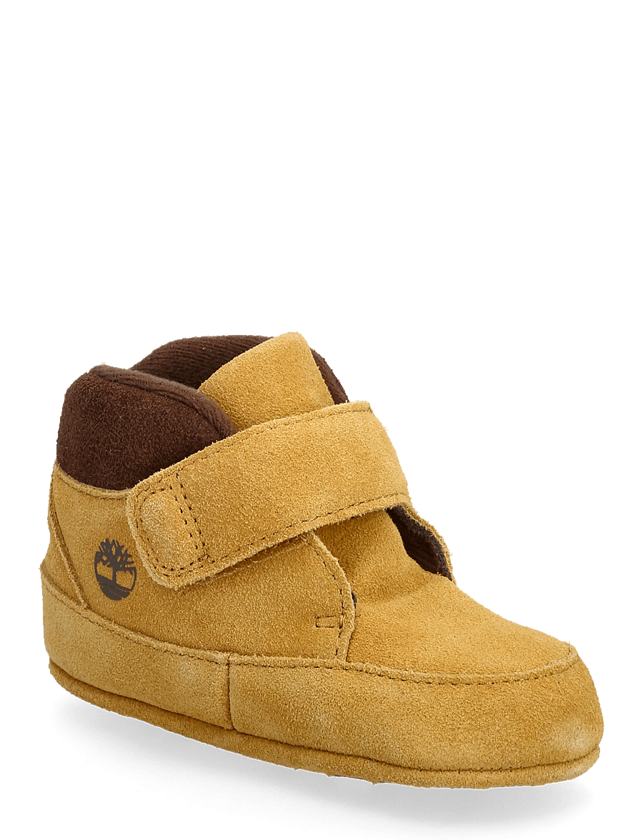 Timberland - CRIB BOOTIE MID HOOK & LOOP BOOT WHEAT SUEDE - chaussons pour bébés - wheat - 0