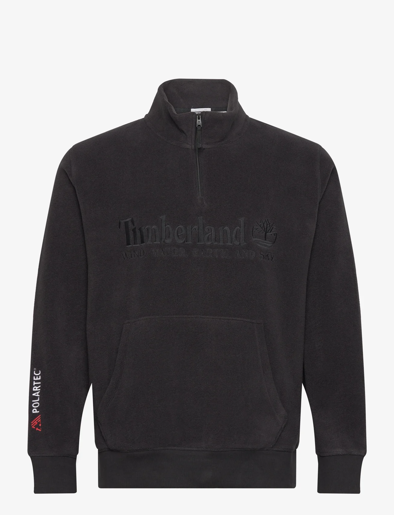Timberland - Polartec 1/4 Sweatsh - mid layer jackets - black - 0