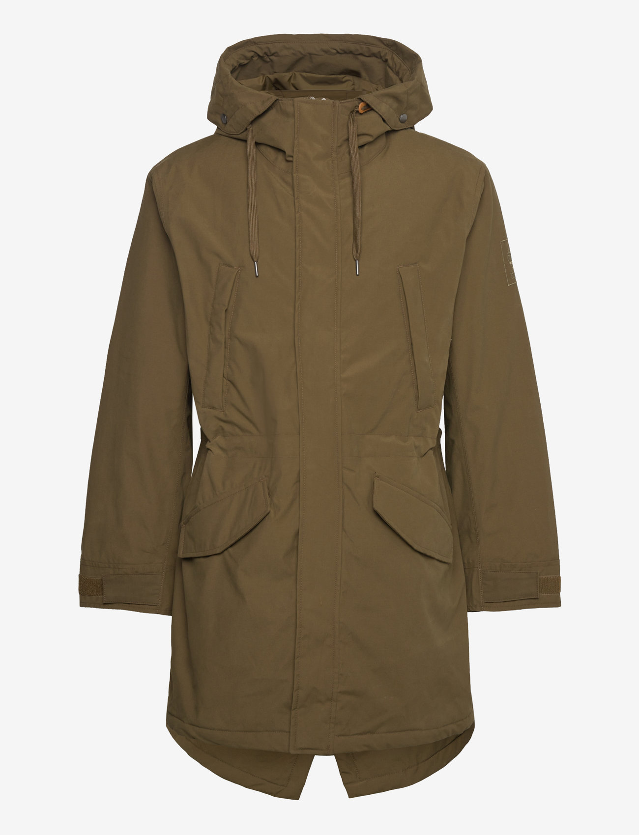 Timberland - Water Resistant Fishtail Parka DARK OLIVE - parkad - dark olive - 0