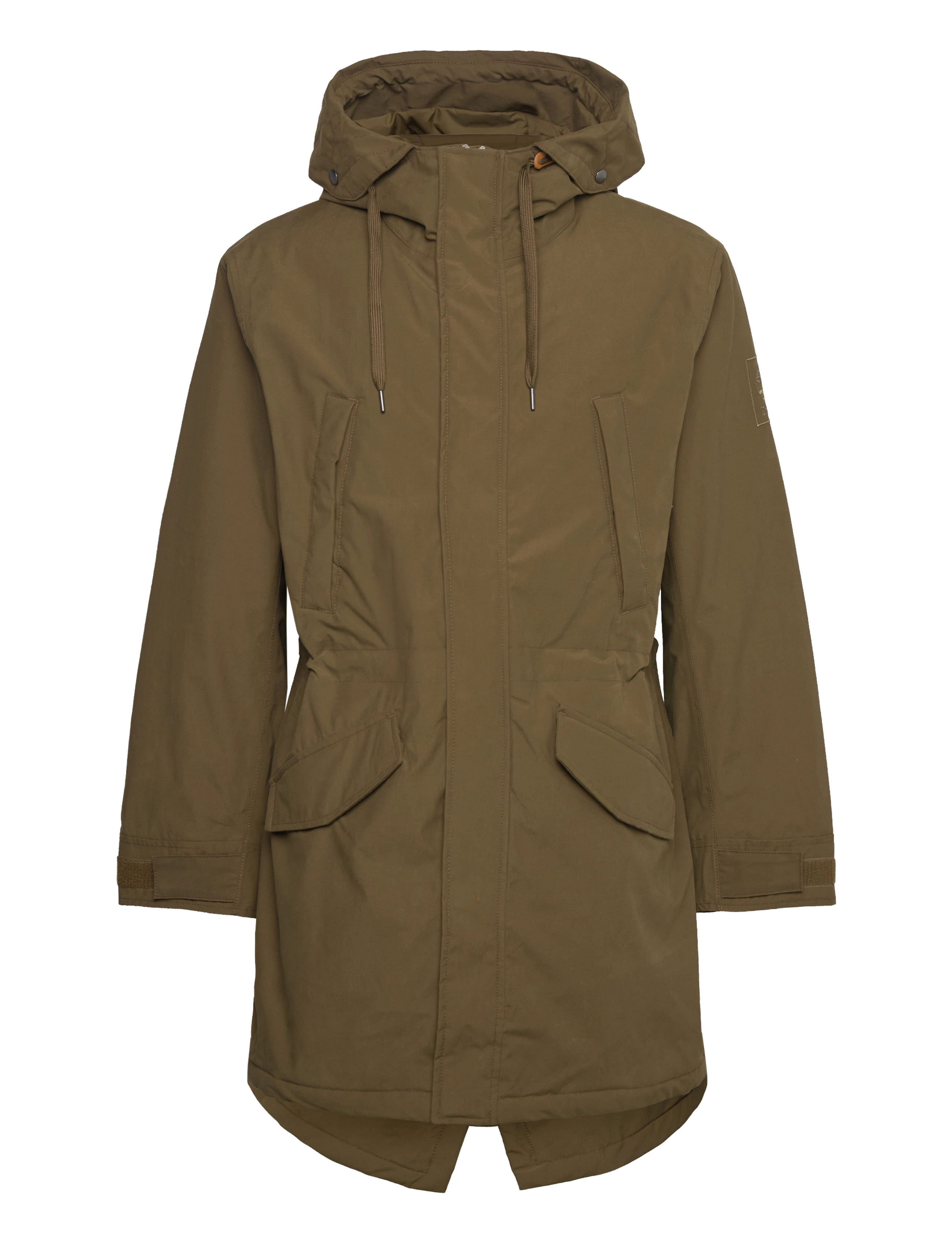 Timberland Water Resistant Fishtail Parka DARK OLIVE - Klær - DARK OLIVE / khaki/green