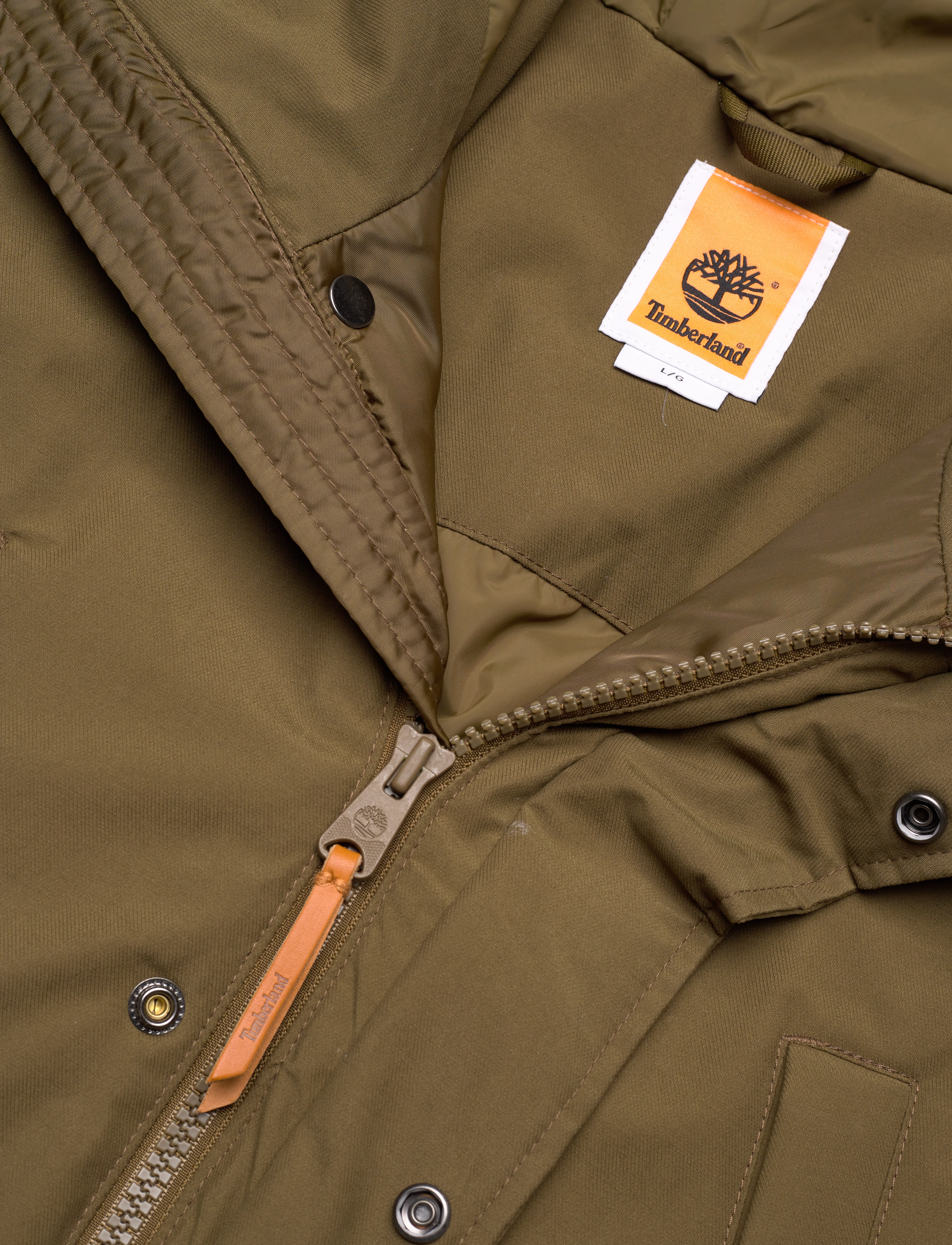 Timberland - Water Resistant Fishtail Parka DARK OLIVE - parkas - dark olive - 2
