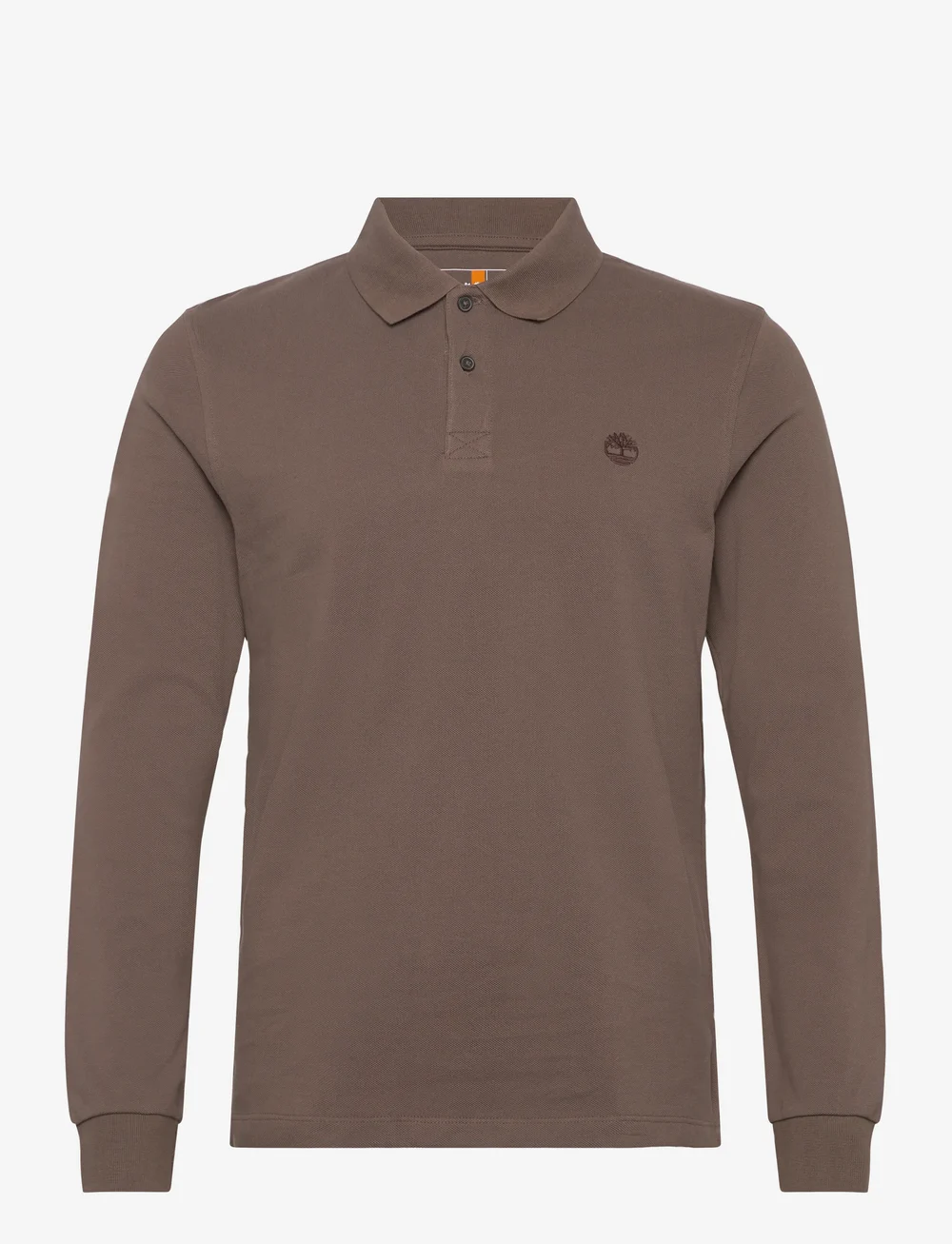 Timberland - LS Millers River Pique Polo - langærmede poloer - chocolate chip - 0