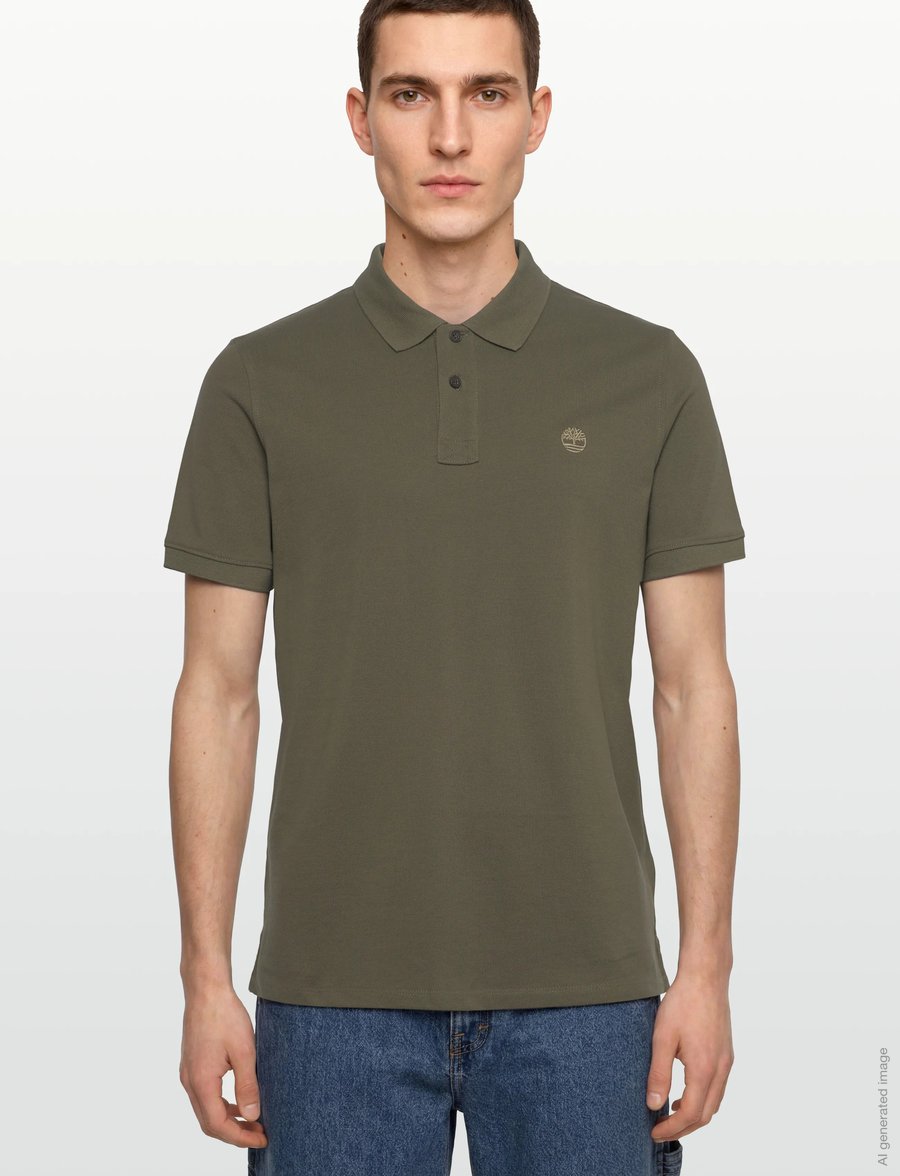 Timberland - MILLERS RIVER Pique Short Sleeve Polo LEAF GREEN - kurzärmelig - dark green - 3