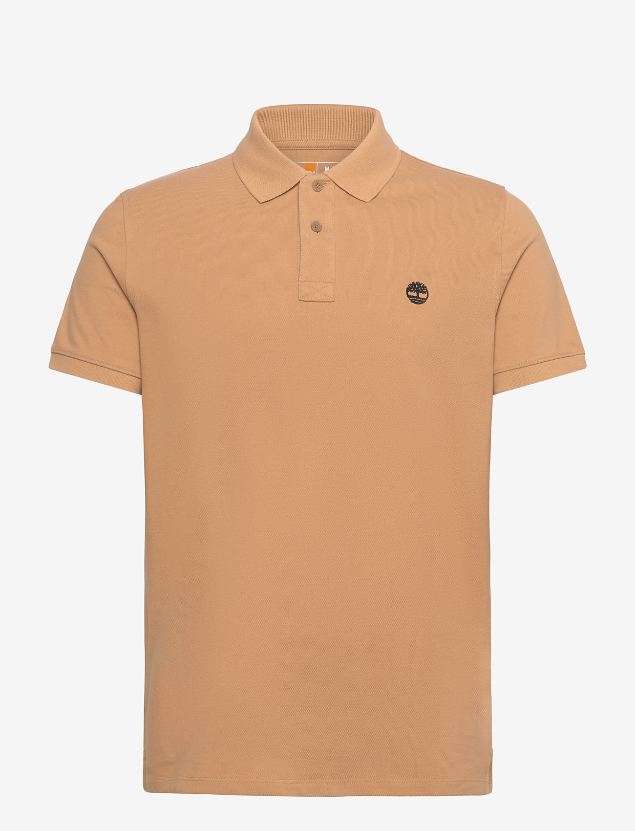 Timberland - Pique Short Sleeve Polo - kortærmede poloer - light wheat b - 0