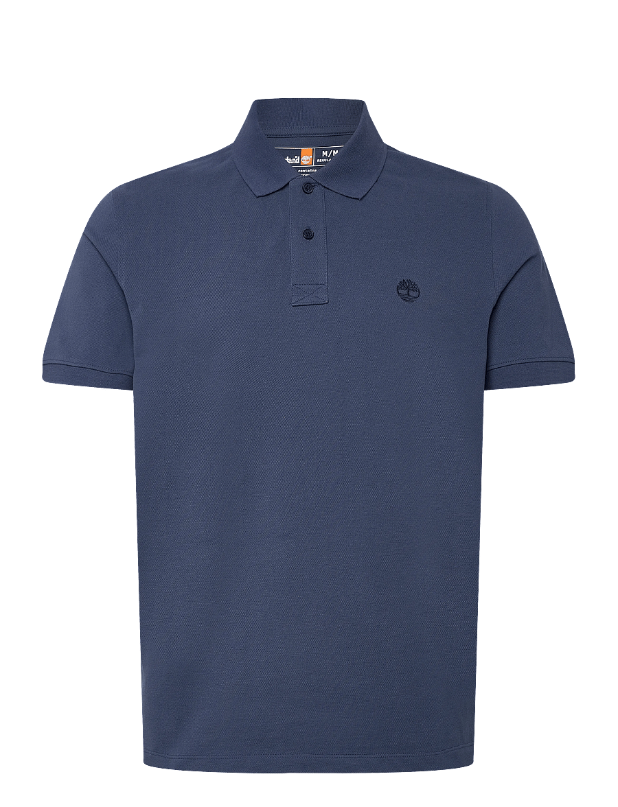 Timberland - MILLERS RIVER Pique Short Sleeve Polo OCEANA - polos - dark blue - 0