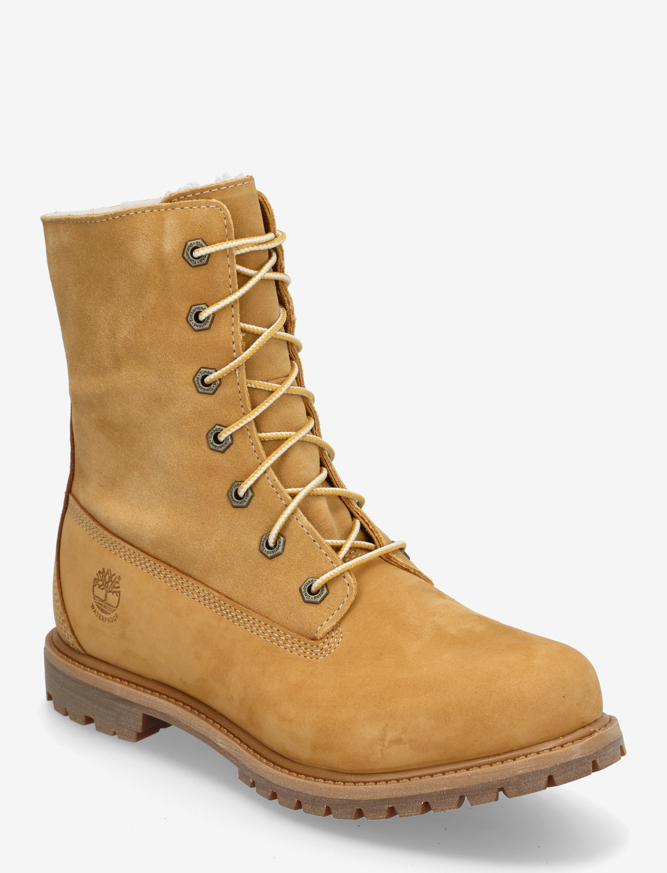 Timberland - MID WARM LINED WATERPROOF BOOT - geschnürte stiefel - wheat - 0