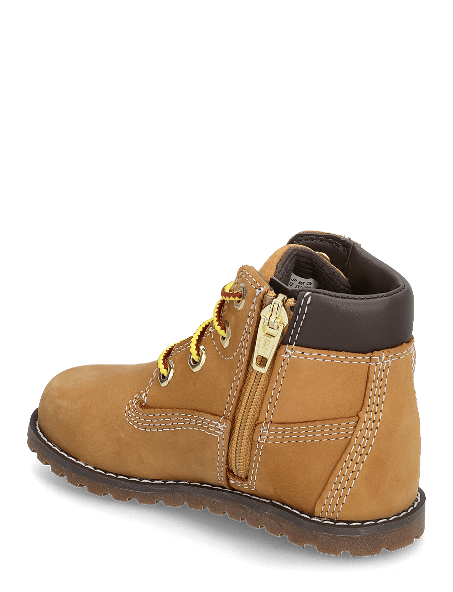 Timberland - MID LACE UP WITH ZIP BOOT - vinterstøvler - wheat - 2