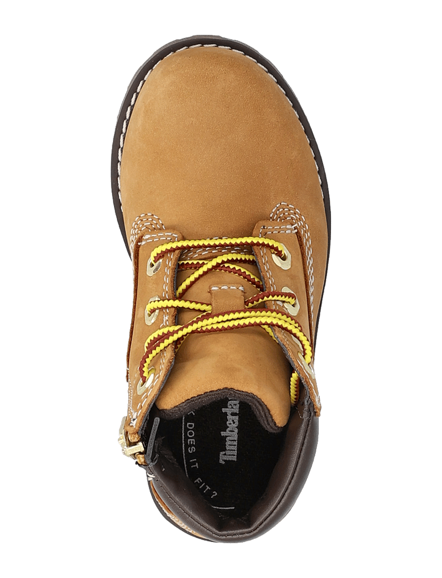 Timberland - MID LACE UP WITH ZIP BOOT - vinterstøvler - wheat - 3
