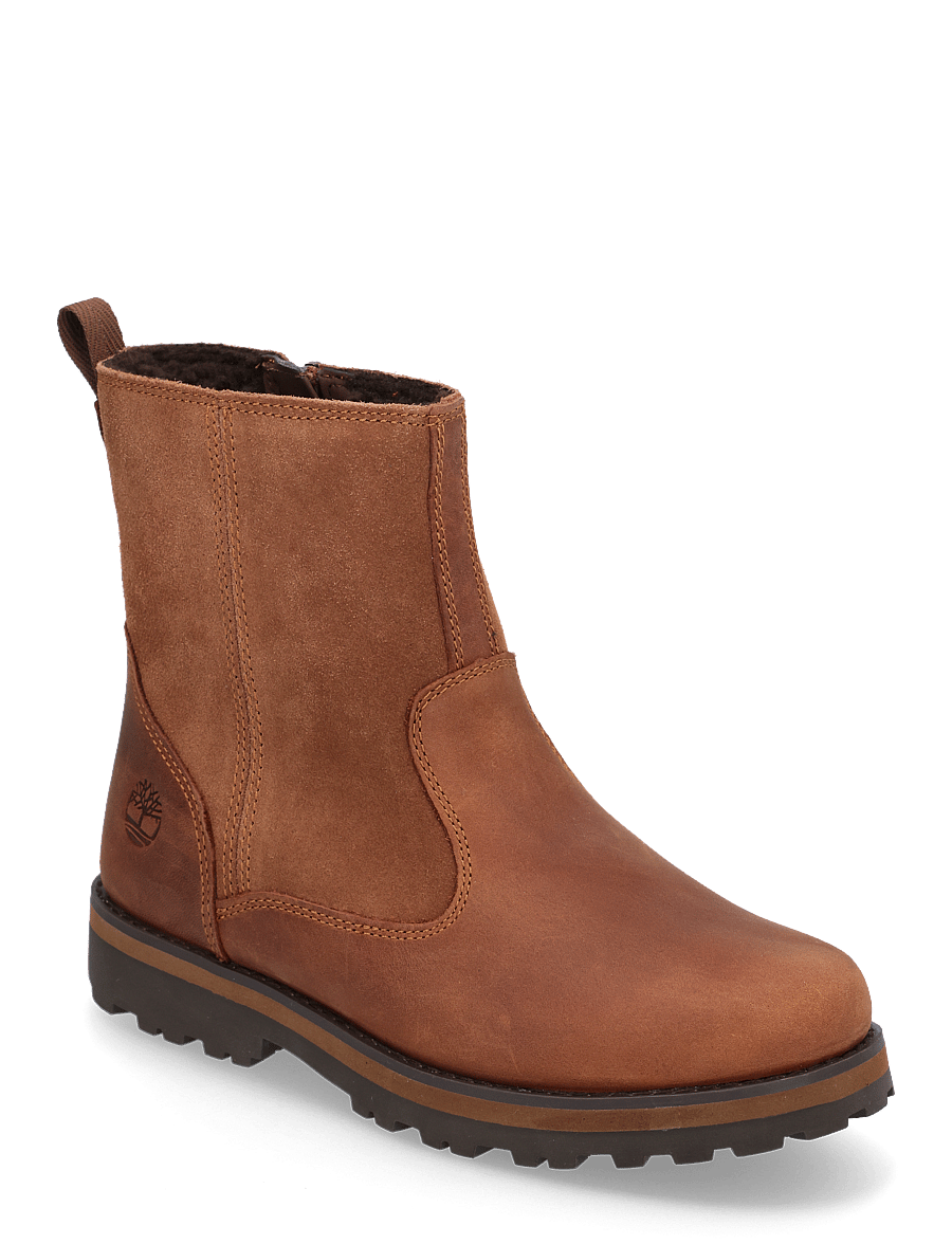 Timberland - Courma Kid MID WARM LINED BOOT MEDIUM BROWN - vinterstövlar - medium brown - 0