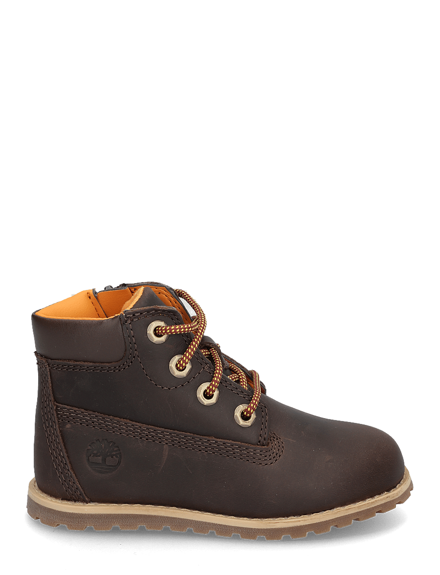 Timberland - MID LACE UP WITH ZIP BOOT - vinterstøvler - dark brown - 1