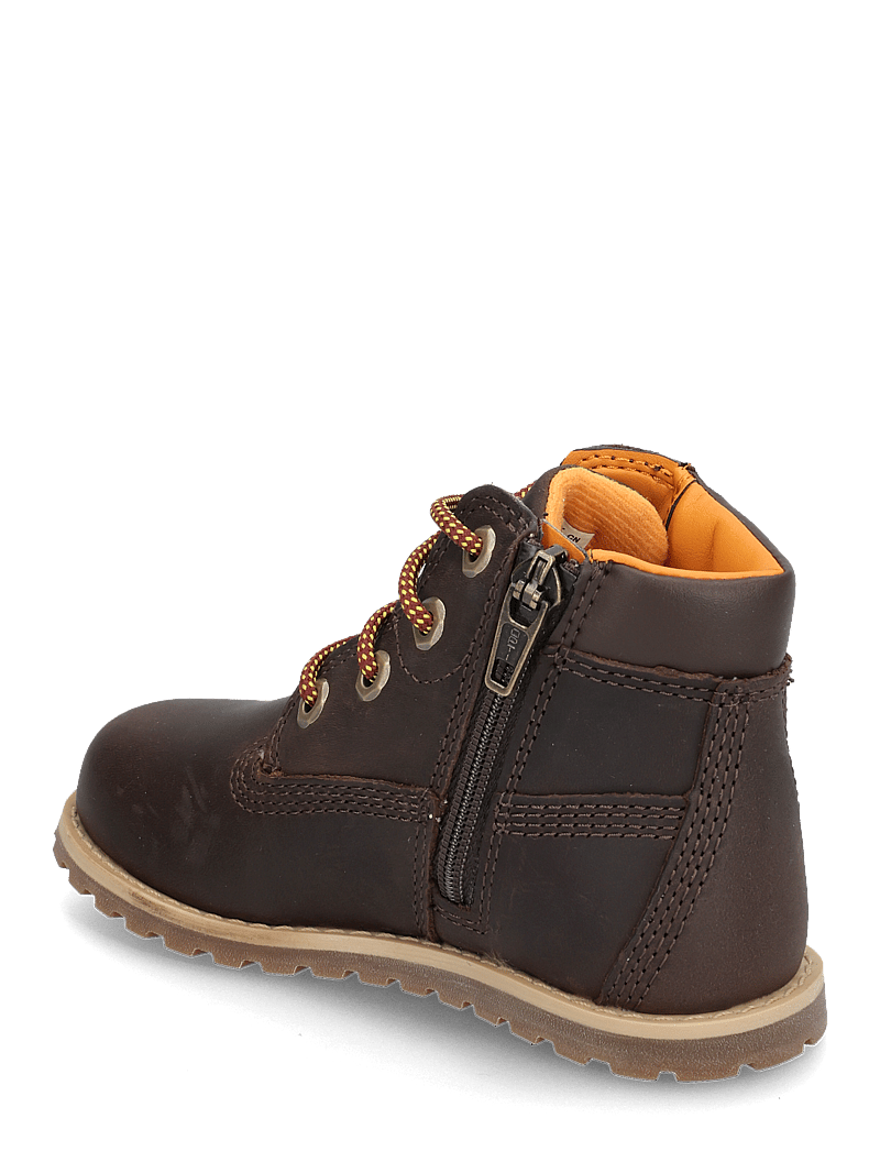 Timberland - MID LACE UP WITH ZIP BOOT - vinterstövlar - dark brown - 2