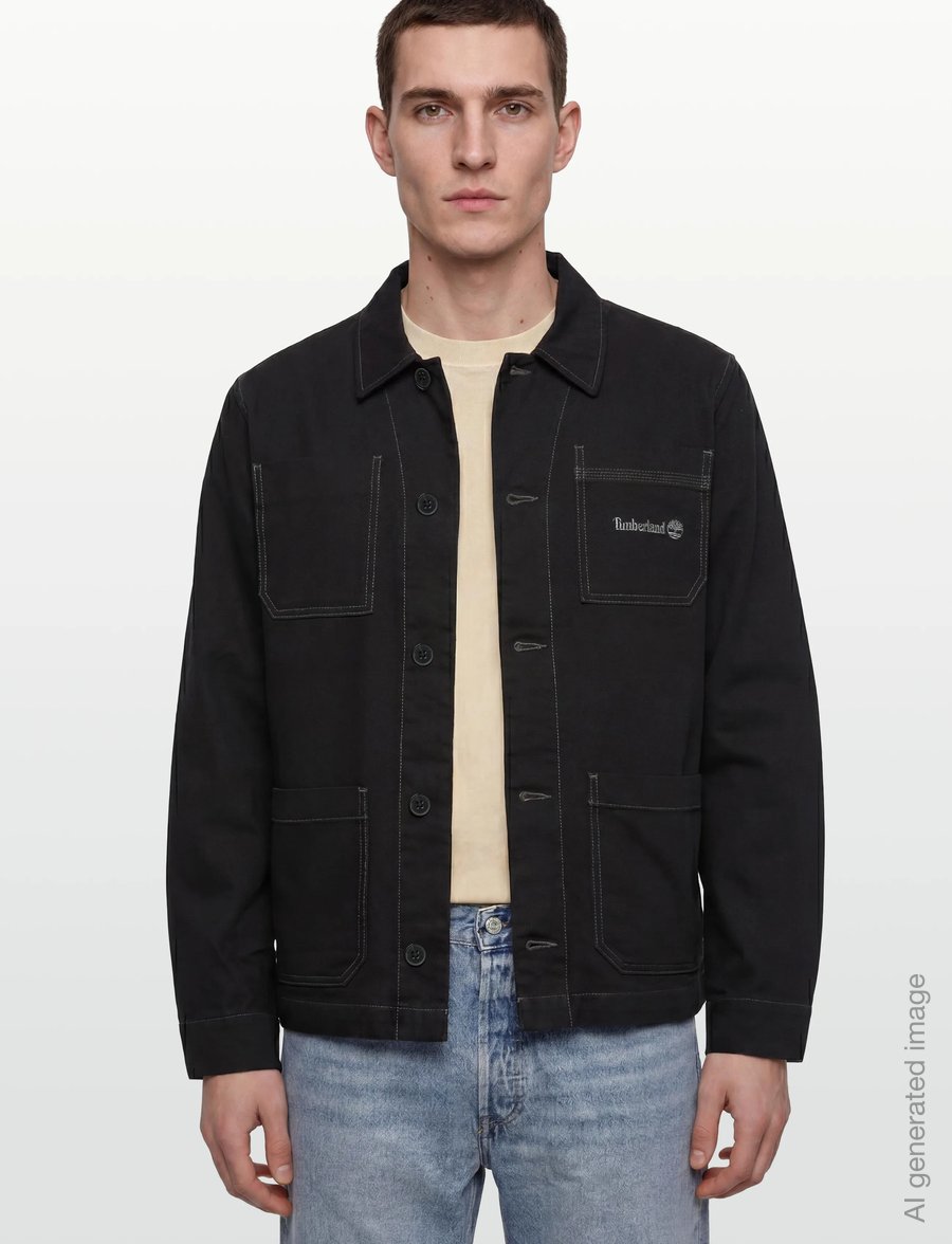 Timberland - Chore Canvas Jacket BLACK - rudens jakas - black - 3