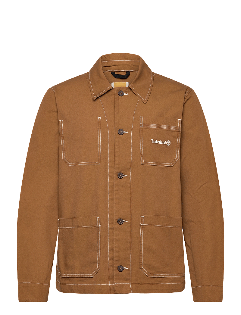 Timberland - Chore Canvas Jacket DARK WHEAT BOOT - spring jackets - dark brown - 0